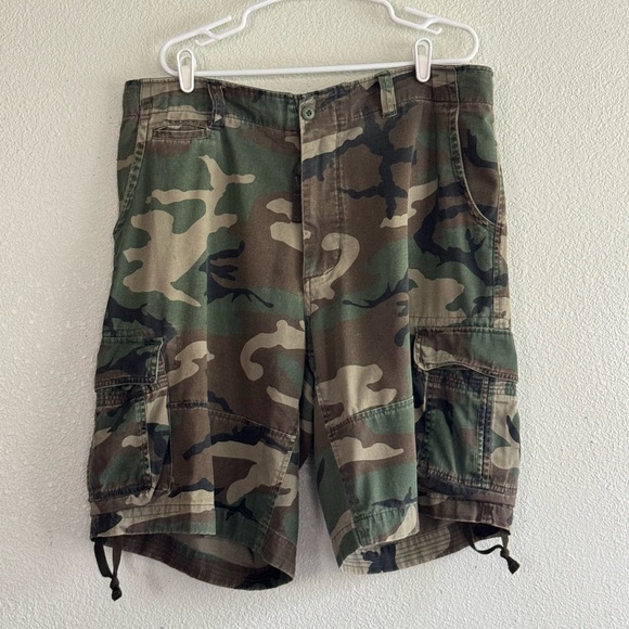 Marc Jacobs Mens Shorts 35” - 39” Camo Cargo Utility Cotton Blend - Picture 1 of 13